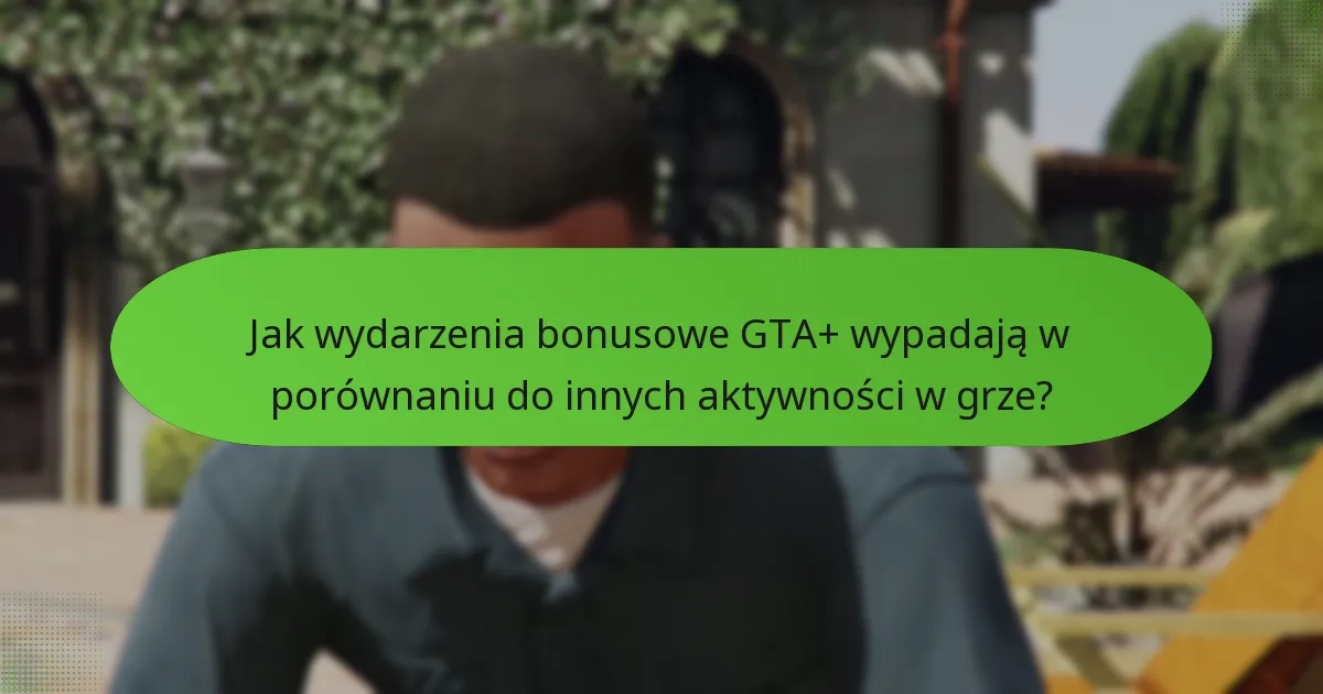 Jak wydarzenia bonusowe GTA+ zwiększają zarobki w grze?
